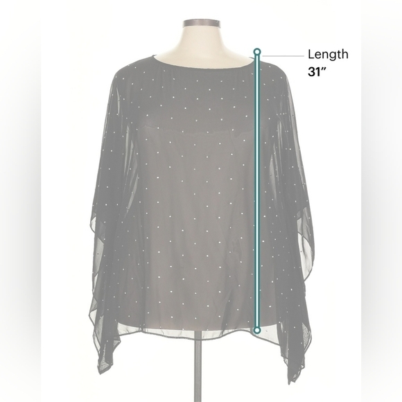 Michael Kors Sheer Studded Blouse – 3X – EUC - Picture 7 of 8